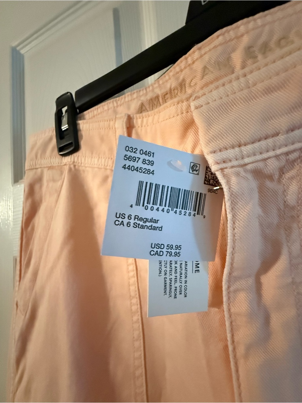 American Eagle Outfitters Peach Utility pants